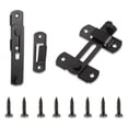 thumbnail image 2 of Langgg 2piece Flipping Latch Strong Durability And Reliability Provides Safety And Privacy Easy black 1Set, 2 of 6