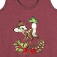 thumbnail image 3 of Disney Bambi - Christmas - Botanical Butterfly - Women's Racerback Tank Top, 3 of 5