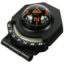 HOMEMAXS  Compass for Car Dashboard Ball Vehicle Navigation Tool Black