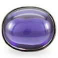 thumbnail image 3 of Rhodium Brass Ring with Genuine Stone in Amethyst for Women Amethyst Stone Color Style 0W345 Size 7, 3 of 4