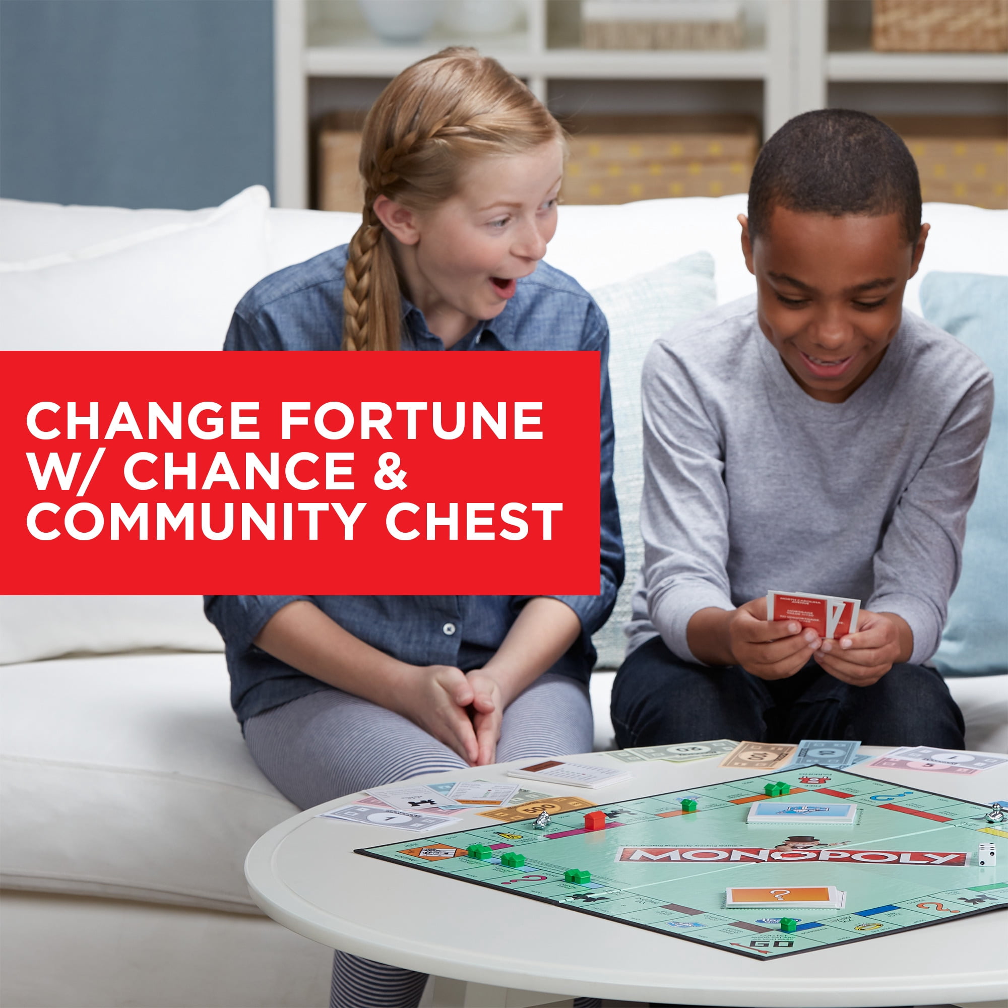 Monopoly Game, Classic Family Board Game for 2 to 6 Players, for Kids Ages  8 and Up - Walmart.com