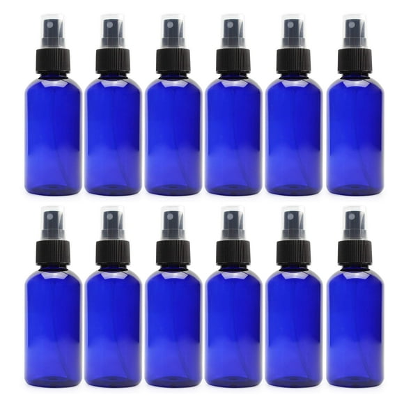 Botellas de aerosol Cornucopia de 120 ml de plástico azul Fine Mist (paquete de 12)