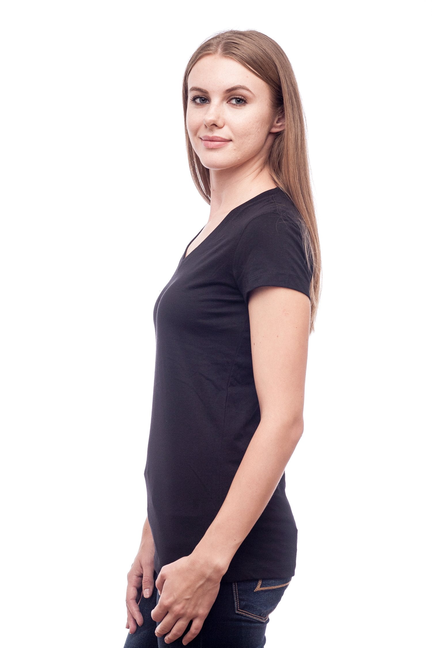 Women's Jersey Short-Sleeve V-Neck T-Shirt