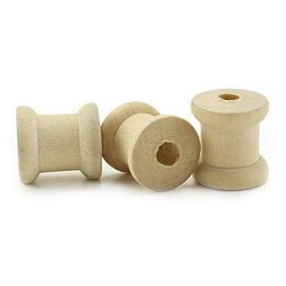 40-Pack Unfinished Wood Spools Large Wooden for Crafts 2x1.375 In
