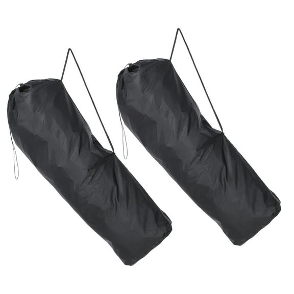 OUNONA Black Nylon Stroller for Airplane Gate Check Suitable for Various Transport and Storage 2pcs