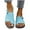 Sky Blue, variant on Miluxas Women's Cut Out Slide Sandals Open Toe Summer Flat Sandals Outdoor Shoes Sky Blue 9.5(43)
