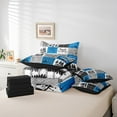 thumbnail image 5 of YST Blue Rv Bedding Set Full Rustic Camper Bed In A Bag 7 Piece Camping Bunk Accessories For Camper Car Rv Comforter Set For Travel Trailers Country Buffalo Plaid Pine Tree Arrow Bed Set, 5 of 5