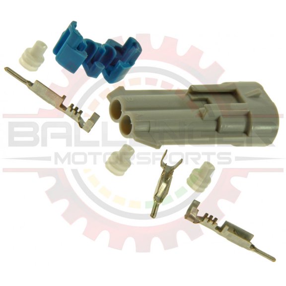 Ballenger Motorsports - Compatible with GM Delphi / Packard - 2 Way Metripack 150 Receptacle Connector Kit - Gray