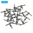 thumbnail image 3 of T-Shape Fishing Swivels 70Lbs Swivels Fishing Tackle 3-Way Cross Line Swivels, 20 Pack, 3 of 6