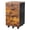 Black & brown, variant on BoldGear 2 Drawer File Cabinet with Lock, Wood File Cabinets for Letter Size File Folders with Tabs, Under Desk Rolling Filing Cabinet for Home Office, Mobile File Organizer Printer Stand,Brown