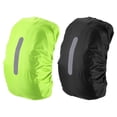 thumbnail image 1 of Uxcell Waterproof Backpack Rain Cover, Non-Slip Backpack Cover with Vertical Reflective Strap Stay Dry Black/Green L(55-65L), 1 of 5