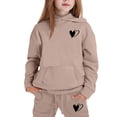 thumbnail image 3 of Ruyang Boys Girls Heart Graphic Tracksuit School Athletic Sweatsuits 2 Piece Outfits Pullover Hoodies Joggers Pants Set, 3 of 5