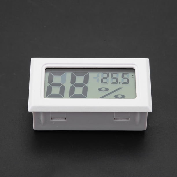 Higrómetro Digital Integrado, Monitor De Termómetro De Temperatura De Humedad Con Sonda Integrada, Color Negro