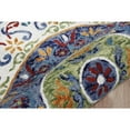 thumbnail image 3 of 6â€™ Round Blue and White Ornate Medallion Area Rug, 3 of 7