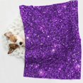 thumbnail image 6 of Yiaed Purple Glitter Print Dog Blankets-Cat Blanket Washable for Couch Protection,Puppy Blanket, Soft Plush Reversible Throw Furniture Protector-Small, 6 of 8