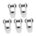 thumbnail image 5 of FRCOLOR  5 Pcs Industrial Quick Fittings Air Cylinder Rod Clevis Chrome Accessory Joint Connector Silver, 5 of 8