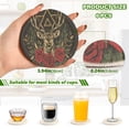 thumbnail image 4 of BZSMCE 6Pcs Drink Coasters With Holder 3.94Inch Creative Coil Coaster Coasters Colors Coasters Colors Absorbent Coasters for Drinks Set, 4 of 7
