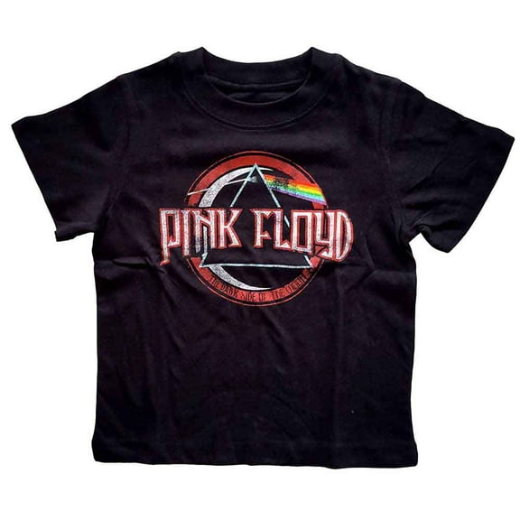 Pink Floyd Kids Toddler T-Shirt: Vintage Dark Side of the Moon Seal (12 Months)