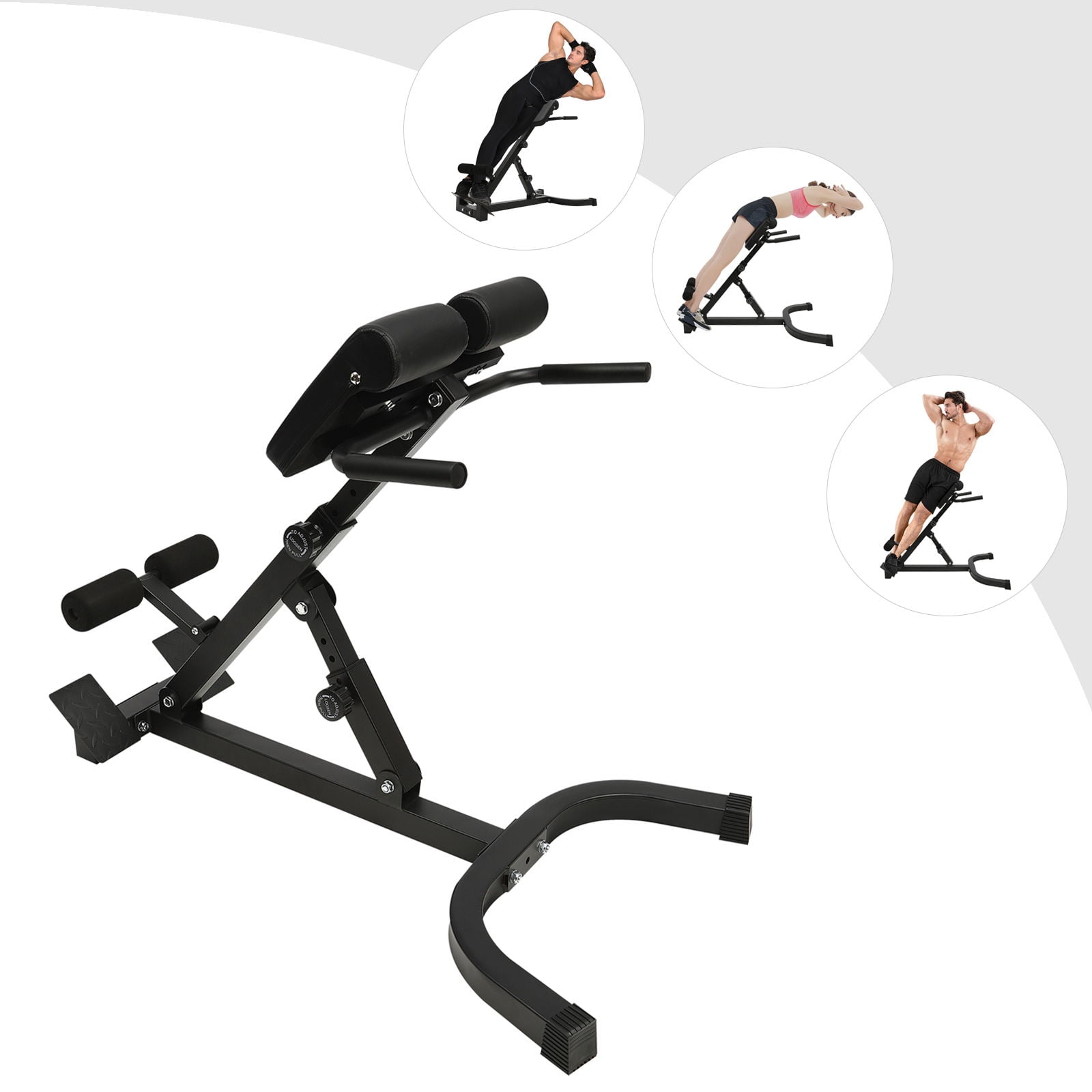 YIYIBYUS Multi-Functional Bench Hyper Back Extension Roman Chair Adjustable Ab Sit up Bench for Full All-in-One Body Workout