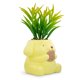 thumbnail image 2 of Mini macetero Sanrio Pompompurin de cerámica con planta artificial, 2 of 9