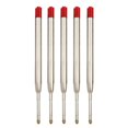 thumbnail image 1 of 5/10/20pcs L:3.9 In Ballpoint Pen Refills for Parker Pens Medium Point blue red Black Ink Rods for Writing Office Stationery 5 PCS Red, 1 of 6