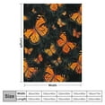 thumbnail image 4 of Shiartex Monarch Butterfly Throw Blanket for Couch Sofa, Fuzzy Soft Cozy Blankets and Throws Warm Lightweight  Lap Blanket for Women Men 40x50in, 4 of 6