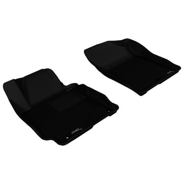 3D MAXpider KAGU Floor Mat (BLACK) compatible with HYUNDAI ELANTRA SEDAN/COUPE 2011-2013 - Front Row