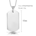 thumbnail image 2 of Mens Wolf Pendant Stainless Steel Inspirational Quote I am a Wolf Necklace Wolf Fans Gift Dog Tag Jewelry for Boyfriend Son Dad, 2 of 5