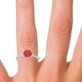 thumbnail image 5 of 2.00 Carat Round Cut Red Ruby Gemstone Stunning Solitaire Ring for Bride Solid 14K White Gold Size 11.5 by Diamond-Capitals, 5 of 8