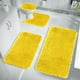 thumbnail image 3 of Juego de 4 alfombras de baño de color liso (40 x 38 cm, 40 x 50 cm, 40 x 60 cm y 40 x 80 cm), ultrasuaves y muy absorbentes, antideslizantes, lavables a máquina para un cuidado fácil. Juego, 3 of 8