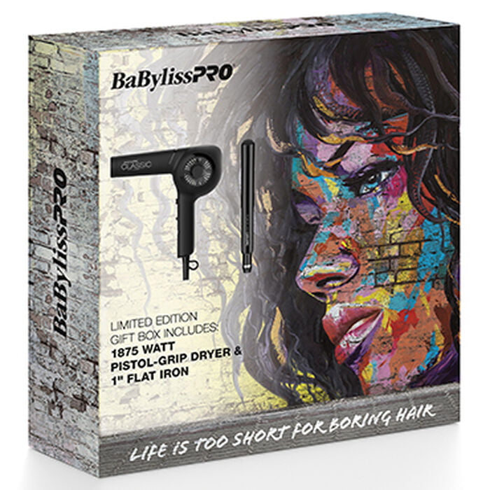 BabylissPRO Limited Edition Giftset (Pistol 1875W & 1" Flat - Walmart.com