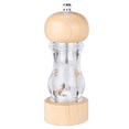 thumbnail image 1 of Molinillo de sal y pimienta acrílico, molinillo de pimienta manual, coctelera de madera con núcleo de cerámica ajustable, 1 of 5