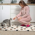 thumbnail image 3 of White Chicken Heart Pattern Kitchen Rugs Sets Of 2,Anti Fatigue Kitchen Mat Rugs Non Slip Washable,Decorative Kitchen Floor Mats for Kitchen,Sink,Laundry,17"x30"+17"x47", 3 of 7