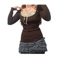 thumbnail image 3 of Qiylii Women Fairy Tops Grunge Clothes Shirt Long Sleeve Lace Collar Vintage Aesthetic Blouse, 3 of 9
