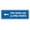 Blue, variant on Signs ByLITA Standard Por Favor Use la Otra Puerta Left Arrow Sign | Spanish Workplace Business Direction Signs (Black /Gold) - Small