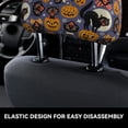 thumbnail image 4 of Kdxio Spooky Cats And Halloween Pumpkins Pattern Print 2 Piece Car Head Rest Covers Set Auto Front/Rear Seats Headrest Cover Universal Fit Most Cars,Sedan, SUV, 4 of 9