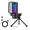 Black, variant on TONOR TC310 Gaming Microphone Type-C Plug, Desktop USB Microphone with RGB, Quick Mute, for Twitch, Streaming, Podcast, Studio Recording, Discord Chatting, 200 cm/78 inch Cable, Black