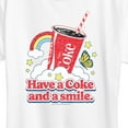 thumbnail image 3 of Coca-Cola - Have A Coke And A Smile  - Women's Short Sleeve Graphic T-Shirt, 3 of 5