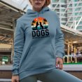 thumbnail image 2 of Retro Dogs Are Better Than People, Dog Lover, Parent or Owner, Light Blue Hooded Sweatshirt or Hoodie, XL, 2 of 5