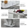 thumbnail image 6 of Sumdeal 63" Modern Dining Table and Chairs Set for 4,Gray Table and 4 Black Chairs, 6 of 9