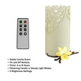 thumbnail image 2 of LED Candles with Remote Control – Set of 6 Realistic Flameless Pillar Lights with Lace Details and Vanilla Scented Wax – Home DÃ©cor by Lavish Home, 2 of 8