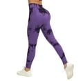 thumbnail image 2 of TrendOFT High Waisted Leggings for Women Tummy Control Soft Full Length Capri Workout Yoga Pants Dark Purple S, 2 of 8