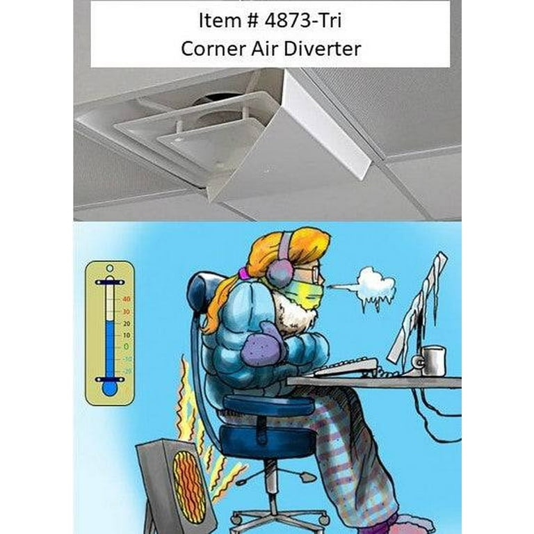 Ceiling Air Diverter For 2 X2 Vent Shelly Lighting