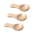 thumbnail image 2 of 3pcs Wooden Salt Spoons Mini Milk Powder Spoon Short Handle Ice Cream Scoop Kitchen Accessories (Natural Color), 2 of 8