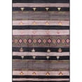 thumbnail image 1 of Ahgly Company Machine Washable Indoor Rectangle Industrial Modern Khaki Rose Pink Area Rugs, 2' x 4', 1 of 7