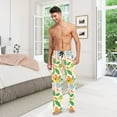 thumbnail image 6 of FORMRS Mens Pajama Pants with Pockets Sleepwear Lounge Bottoms Sizes S-2XL, Retro Pink Floral, 6 of 7