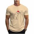 thumbnail image 2 of Tops para hombre, blusas y camisas de cuello redondo y manga corta para hombre, blusas casuales de cuello redondo con estampado de moda para hombre, blusas de cuello redondo y manga corta, camisas par, 2 of 6