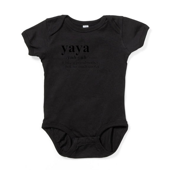 CafePress - Yaya Like A Grandmother But Cooler Body Suit - Cute Infant Bodysuit Baby Romper - Size Newborn - 24 Months