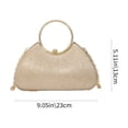 thumbnail image 3 of Rhinestone Evening Clutch, Chain Crossbody Purse With Metal Handle Lock, for Formal Events, Gold, 3 of 6