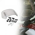 thumbnail image 6 of Motorcycle Windshield Extension Adjustable Clip on Accessories Universal Sturdy Upgraded Spoiler Deflector for Match Bike small gray, 6 of 8